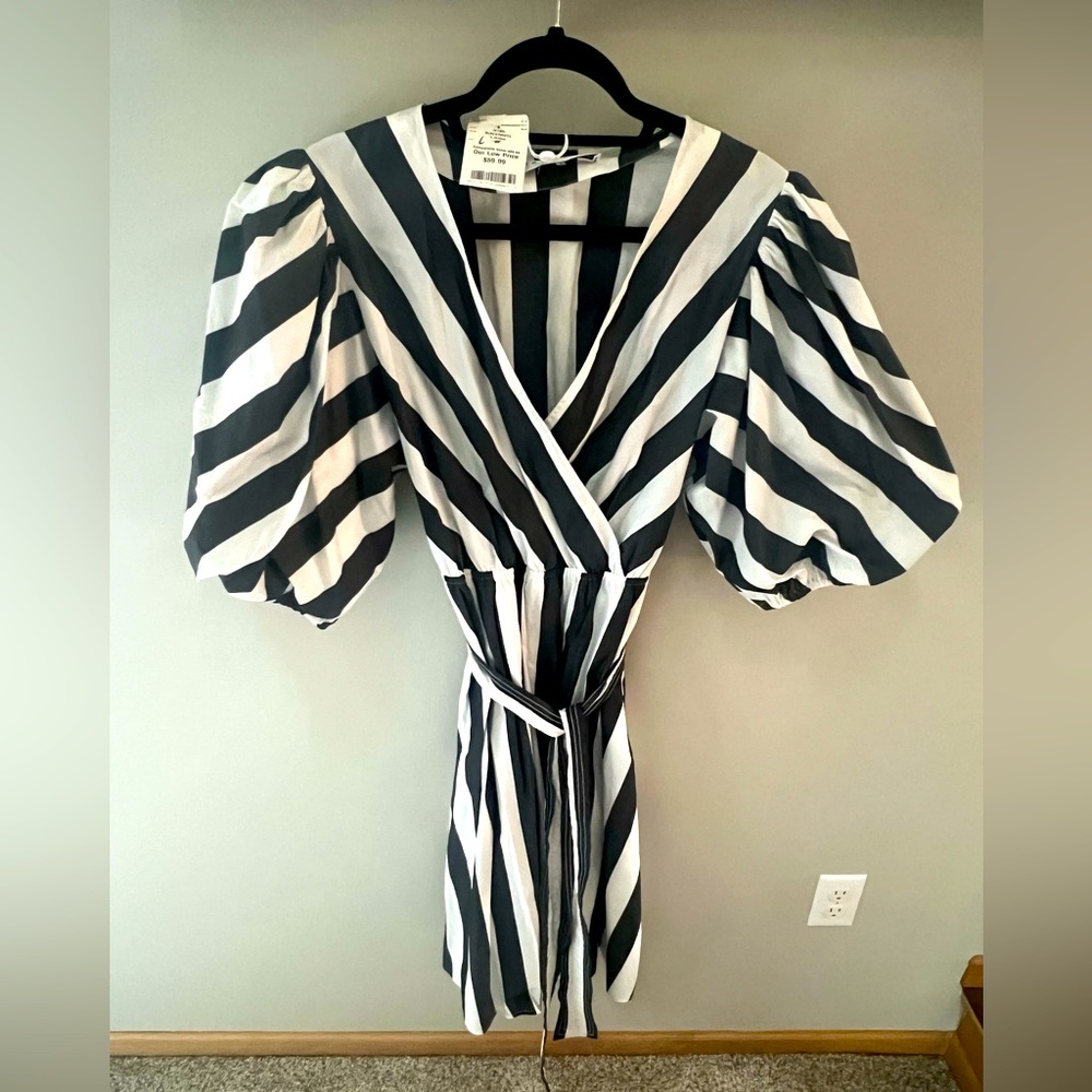 Trina Turk Black White Dress